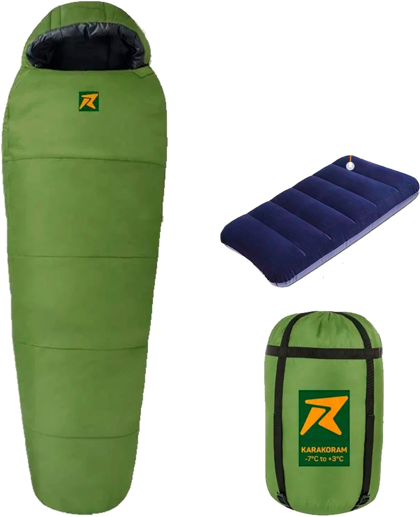 Karakoram -7°C to +3 °C (Green, 2.5kg) Sleeping Bag-image-42