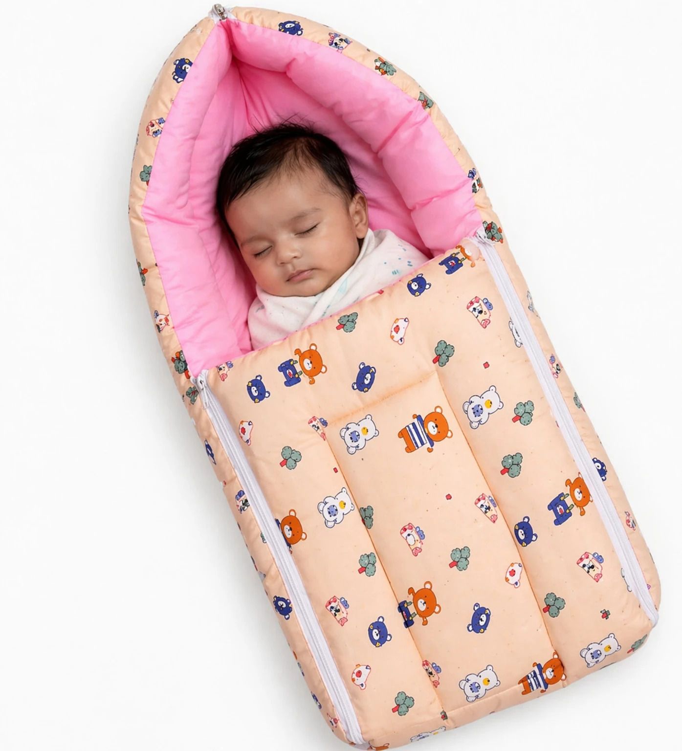 orbeix Baby Sleeping Bag for Newborn | Cocoon Style Baby Wrapper with Zip Closure Sleeping Bag-picture-41