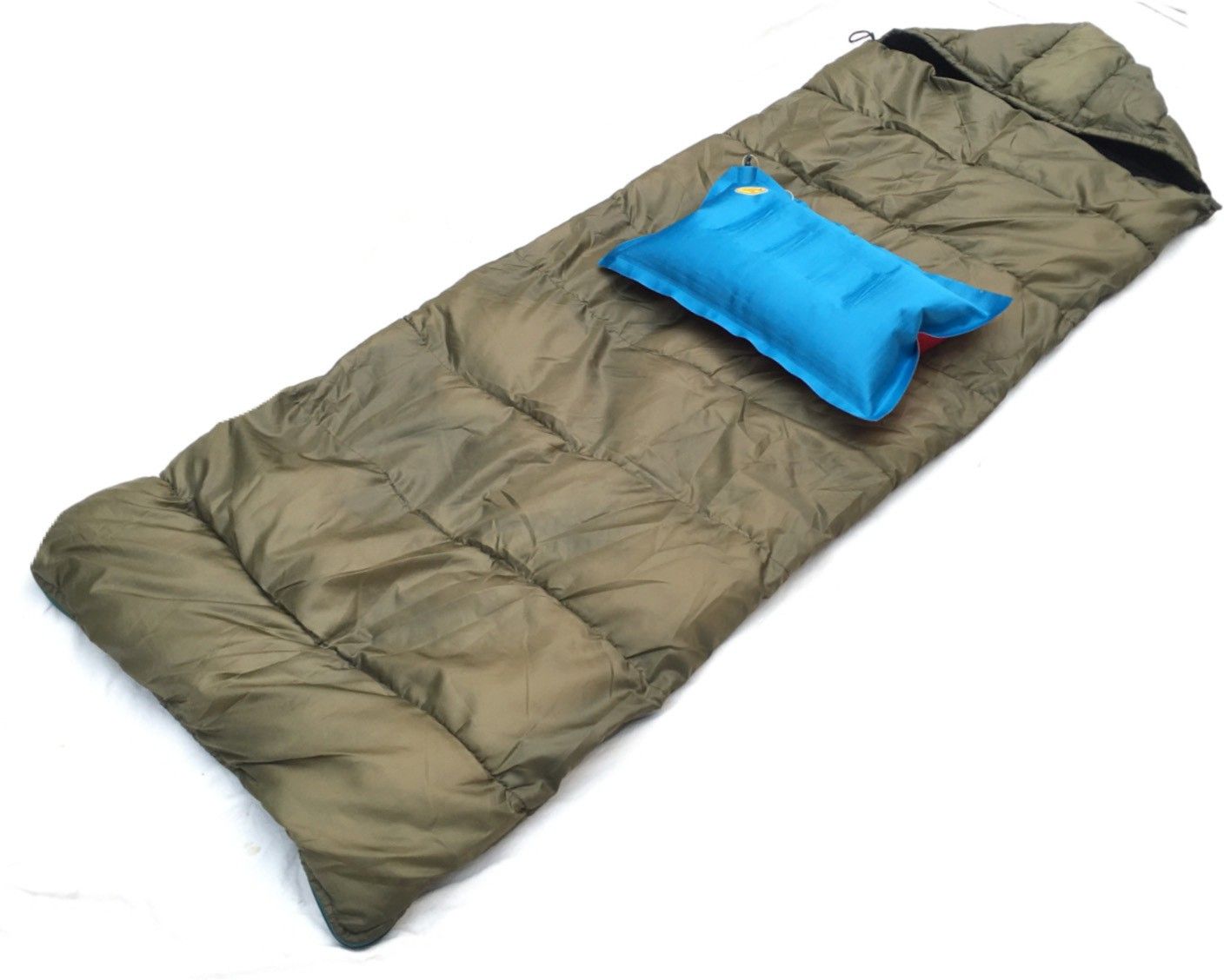 Rectangular Shape 15°C to 25°C with Air Pillow For Traveling, Camping Hiking Sleeping Bag