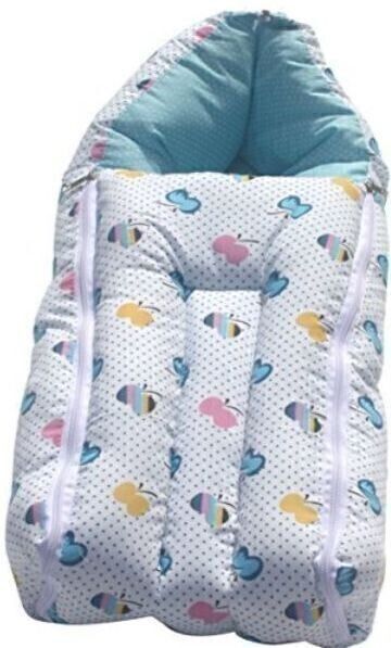 Baby Sleeping Bag Cum Carry Bag- Butterfly Print Sleeping Bag