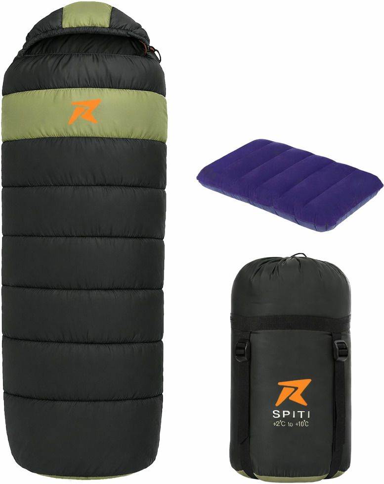 rocksport Spiti +2°C to +10°C Sleeping Bag for Adult with Air Pillow Camping Sleeping Bag-picture-13
