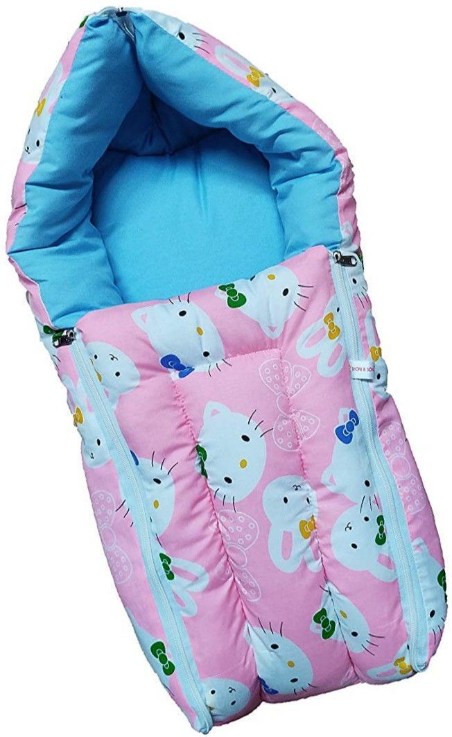 adore stuff Deluxe Baby Sleeping Nest Set with Net & Portable Design Sleeping Bag-picture-9