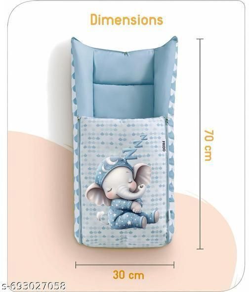 shreeji 5 in 1 Baby Bed, Baby Bedding for New Born & Carry Nest, Cotton Sleeping Bag-picture-7