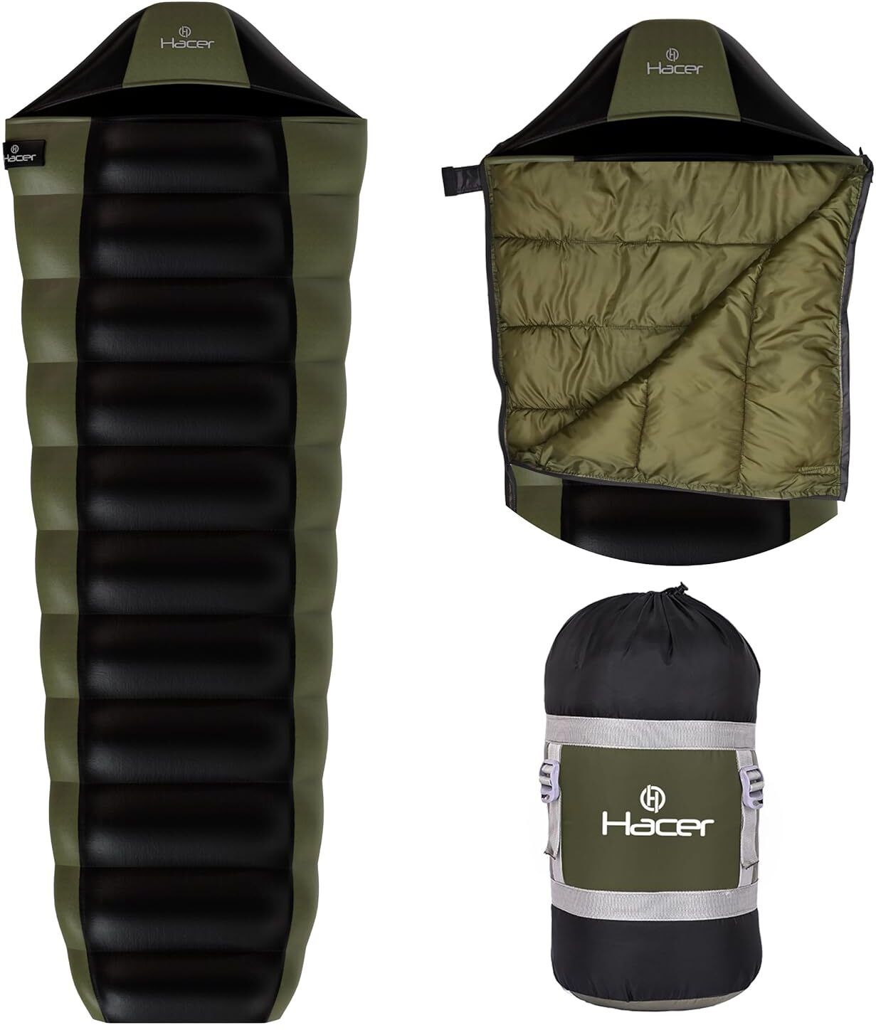 hacer Sleeping Bag for Camping Hiking Traveling and Outdoors (+2 to +5 Temp) Sleeping Bag-picture-20