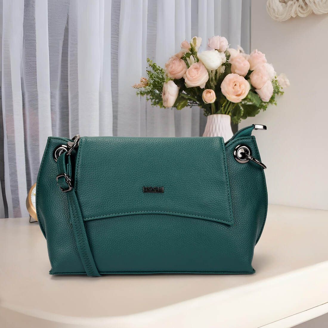 Green Women Sling Bag 66-712-image-43