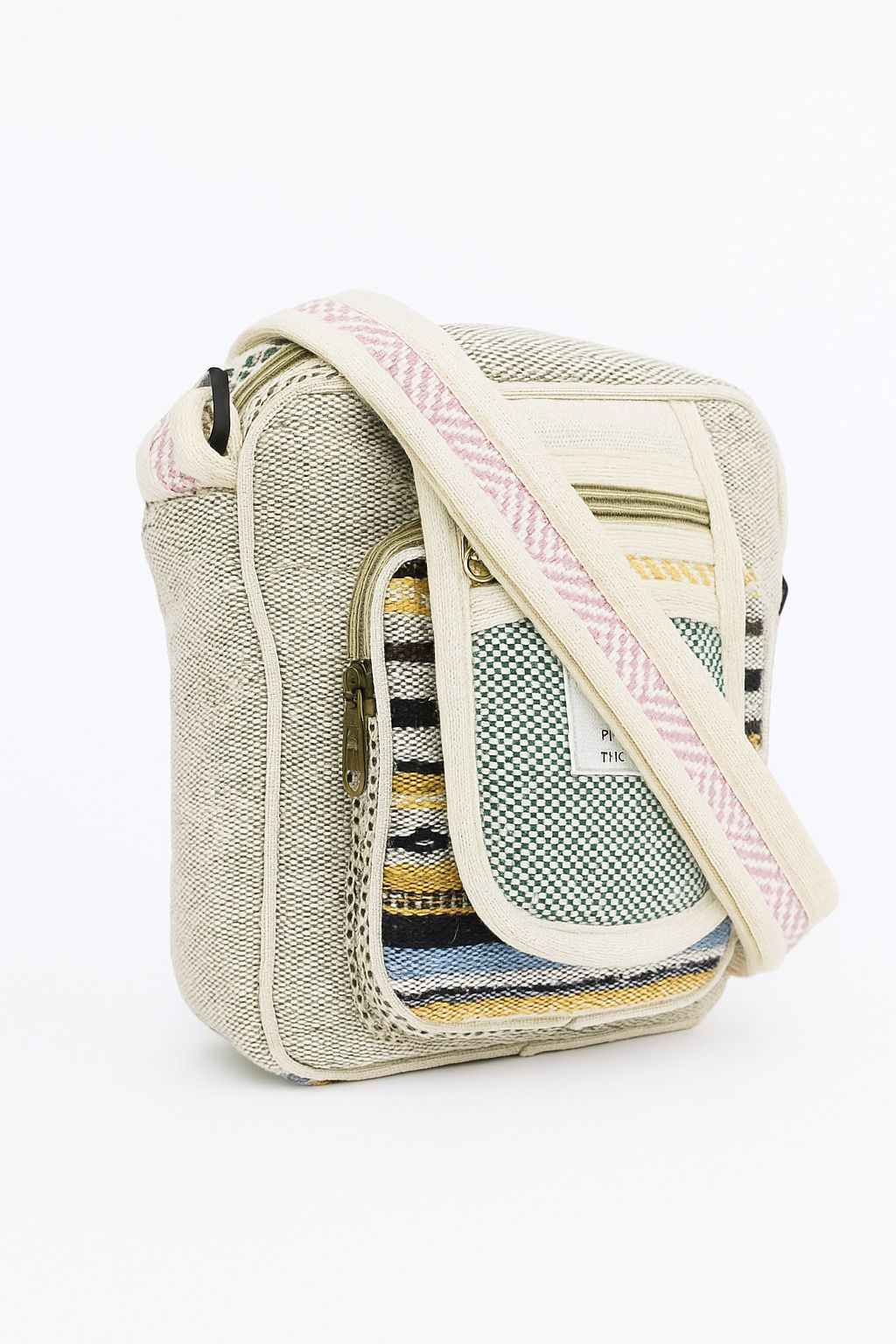 Multicolor Men & Women Sling Bag Hemp Multicolor Men & Women Sling Bag Crossbody bag and Shoulder Bag-image-32