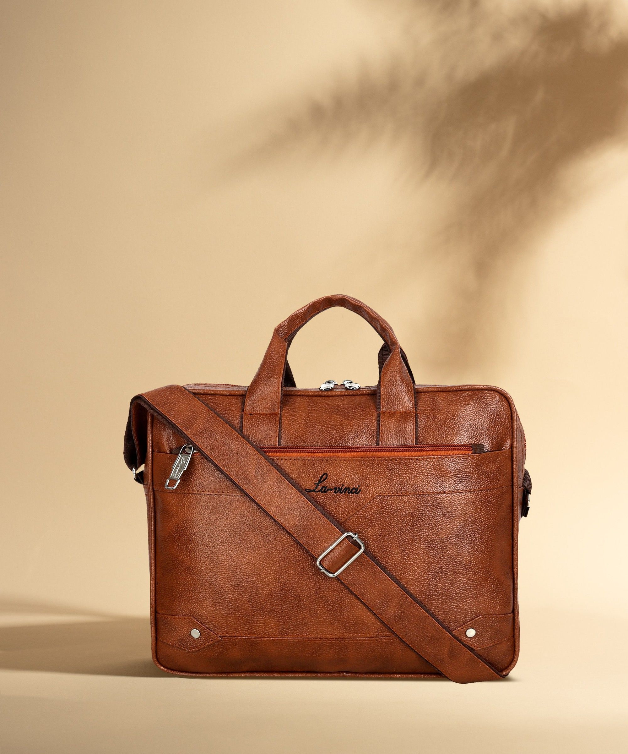 Tan Men & Women Messenger Bag - Medium Men & Women Messenger Bag - Regular Size-image-49