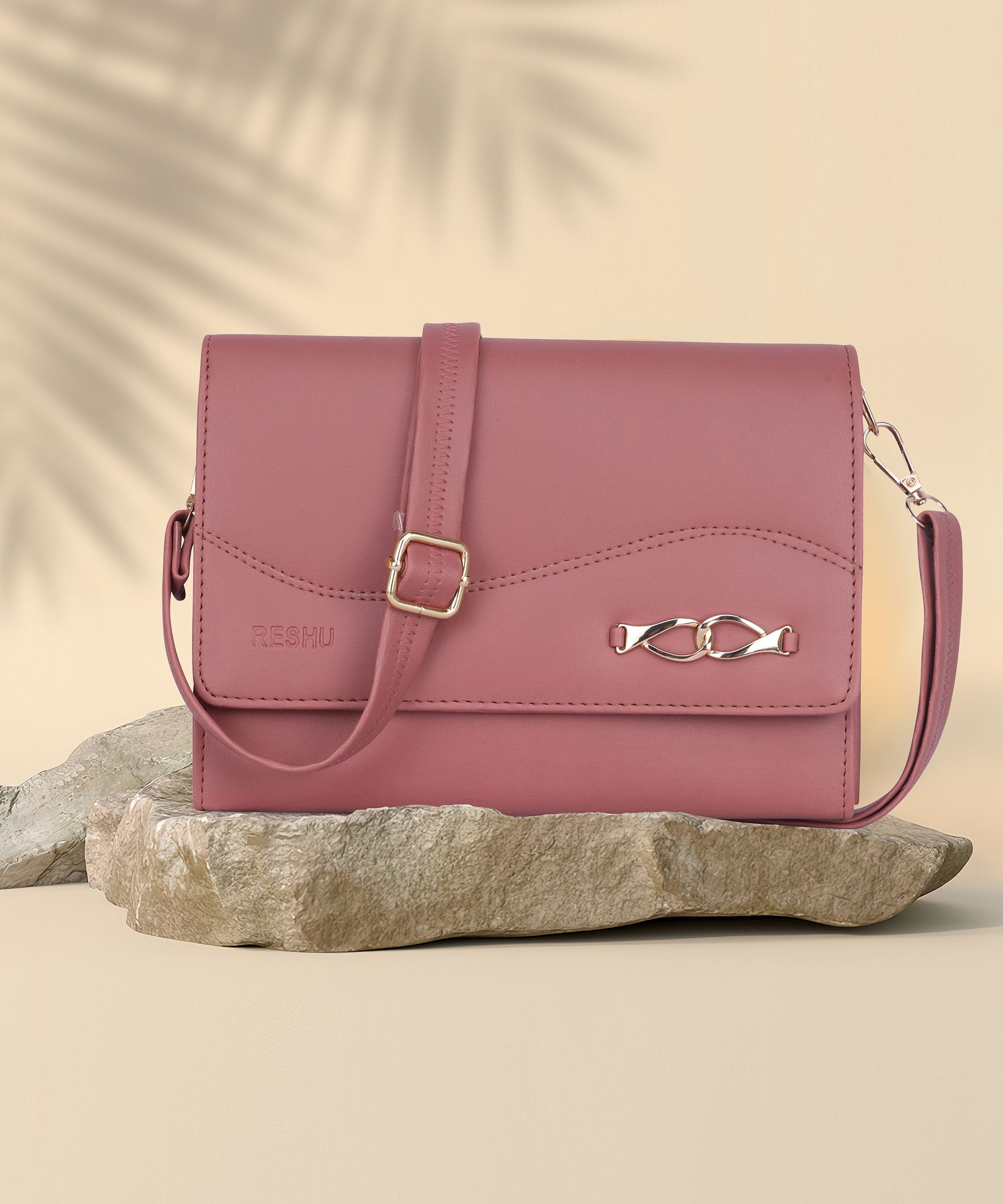 reshu Pink Women Sling Bag Sling Cross-Body Bags With Adjustable Shoulder Strap & 3 pockets-picture-18