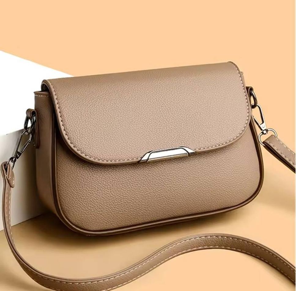 Khaki Women Sling Bag Luxury Designer Women's Crossbody and Shoulder Bags. Travel Bags for Ladies-image-21