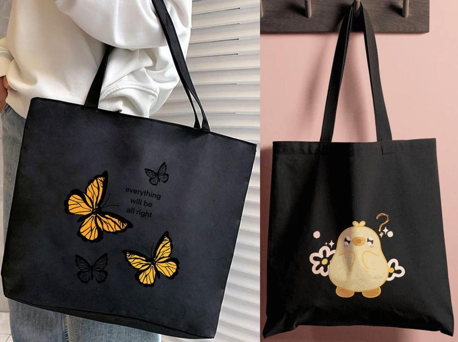 Women Black, Black Tote