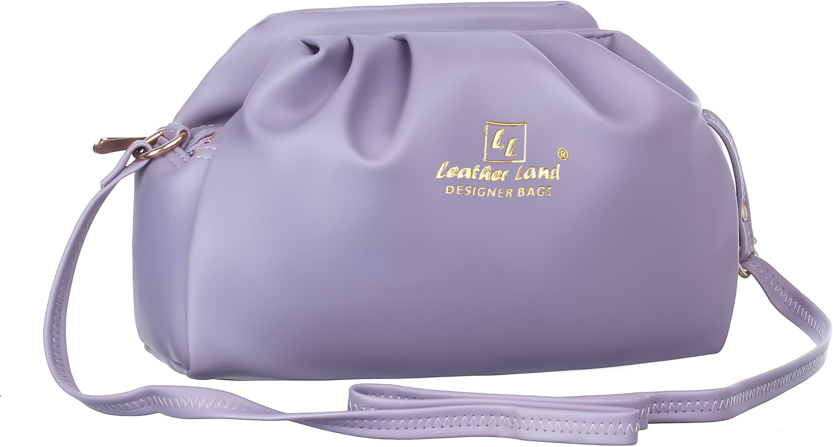Purple, Gold Women Sling Bag Cherry sling in Pastel Purple-image-13