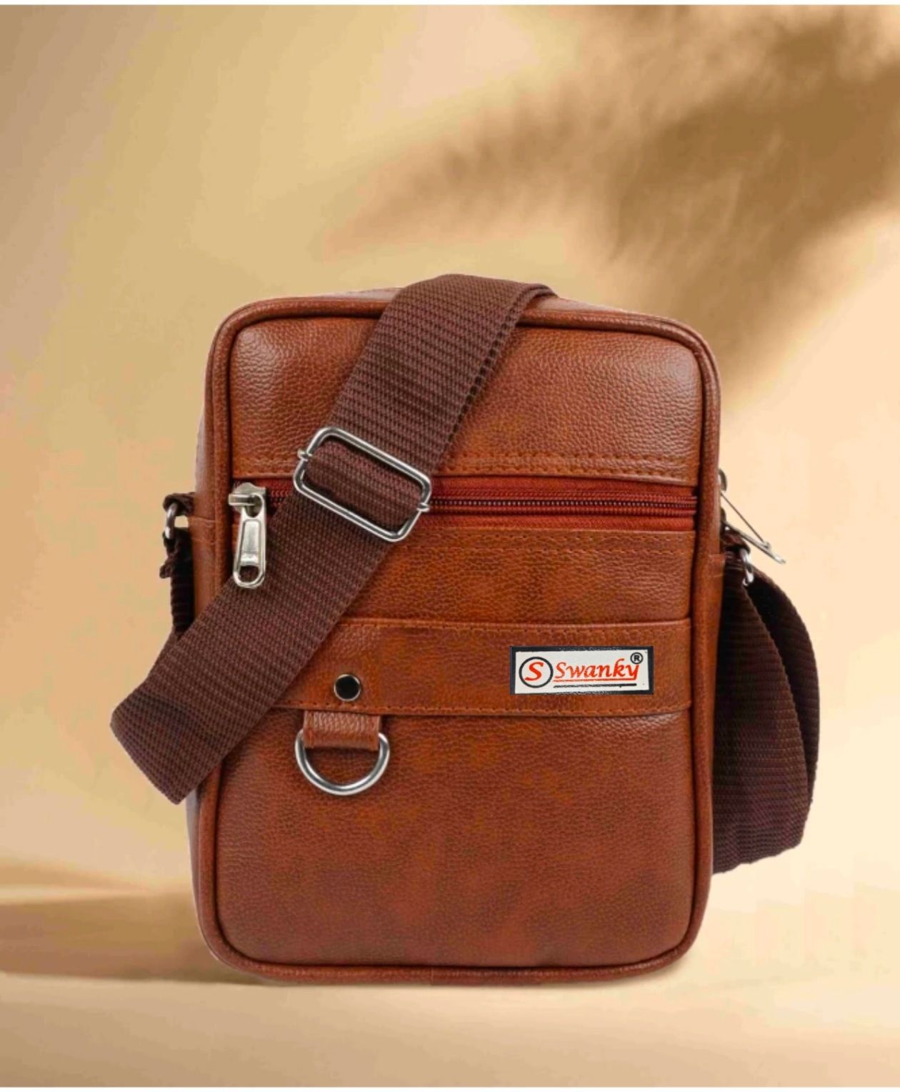 Tan Men & Women Sling Bag Cross-Body Sling Kit Messenger Bag |Side Bag|Extra Spacious Men Women Travel