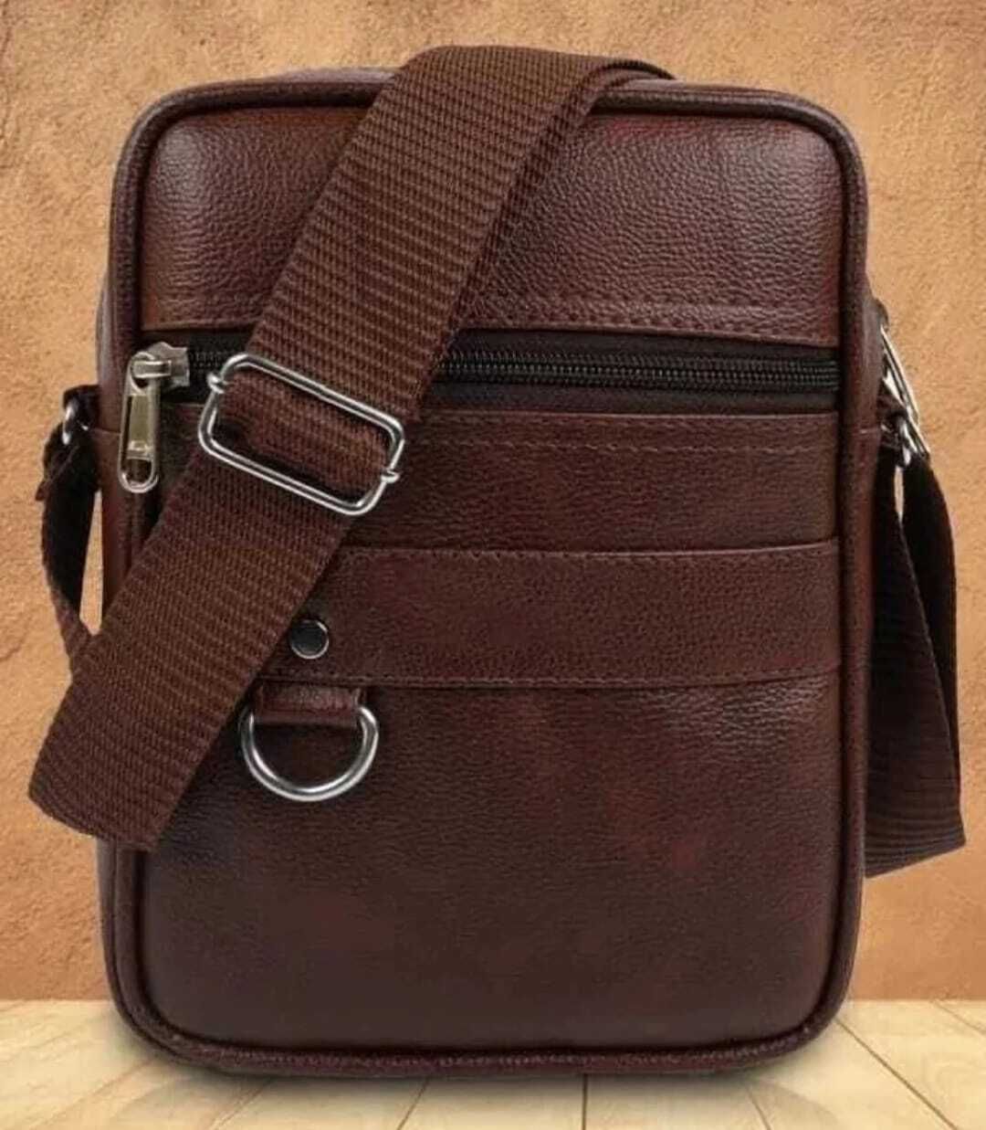 Brown Men & Women Sling Bag Stylish look sling bag cross body bag for office, cash, travelling-image-43