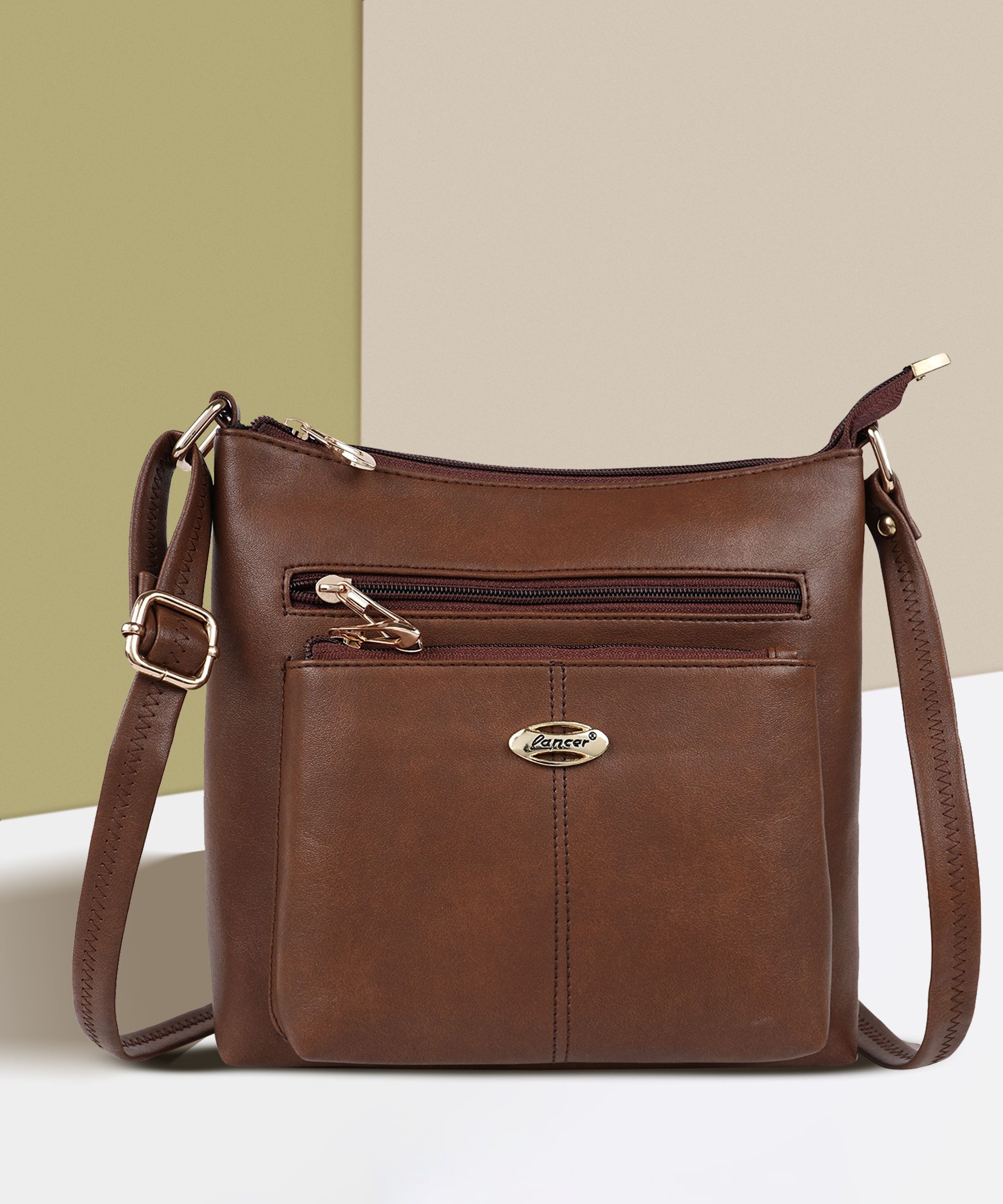 lancer Brown Women Sling Bag SLING-BAG--picture-18