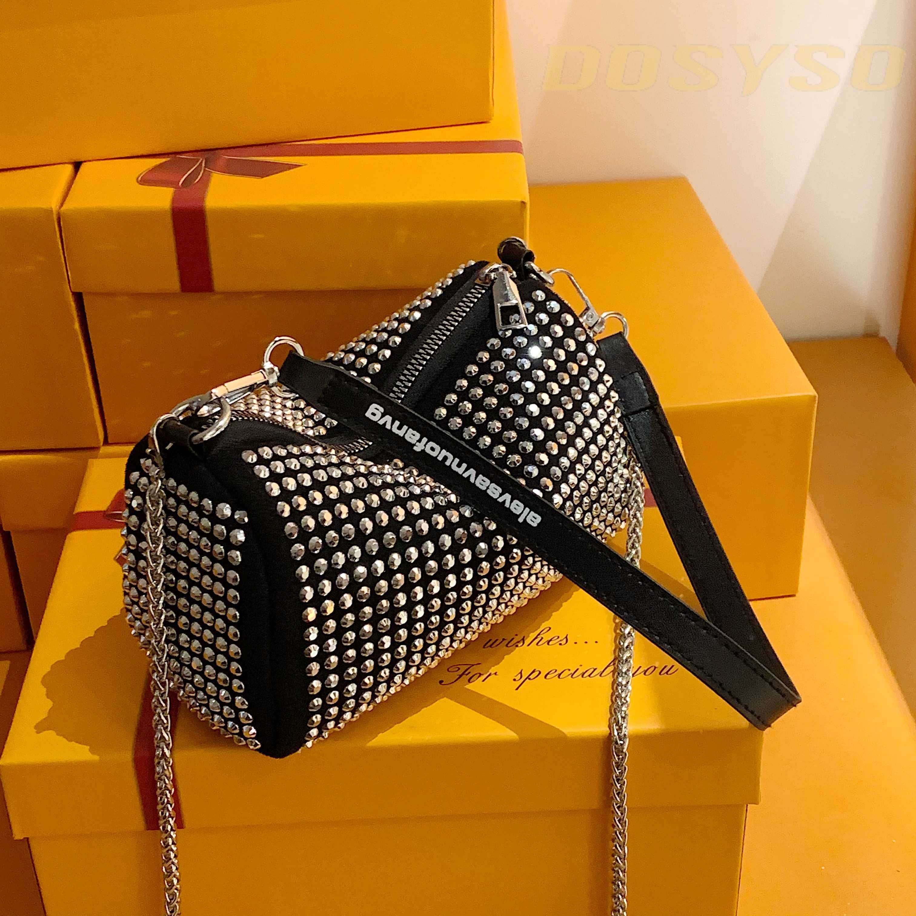 Silver Women Sling Bag - Small Crossbody sling Bag for Women trendy Rhinestone Clutch Handbags Girls Wedding-image-48