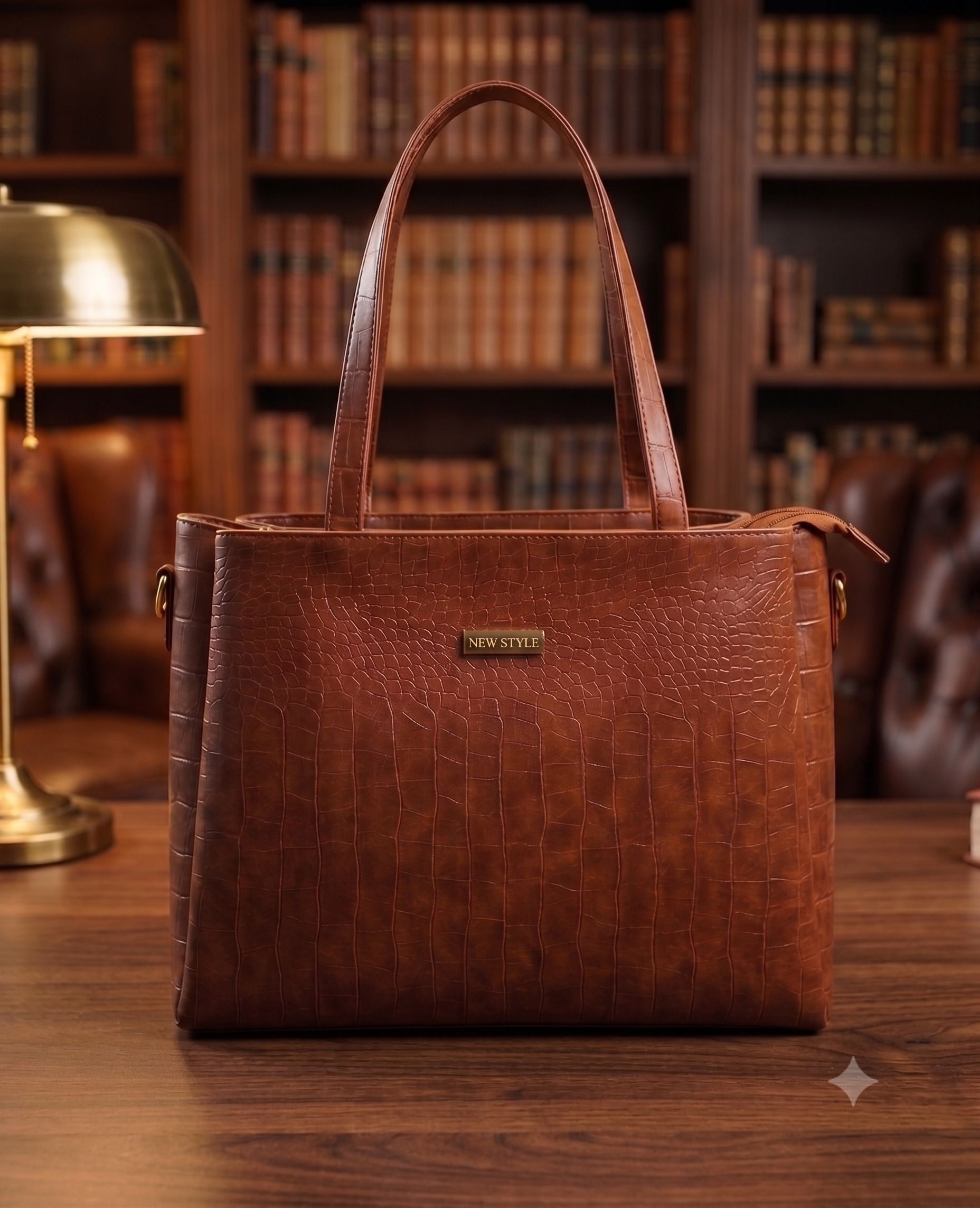 Tan Women Hand-held Bag Women and Girls-image-10