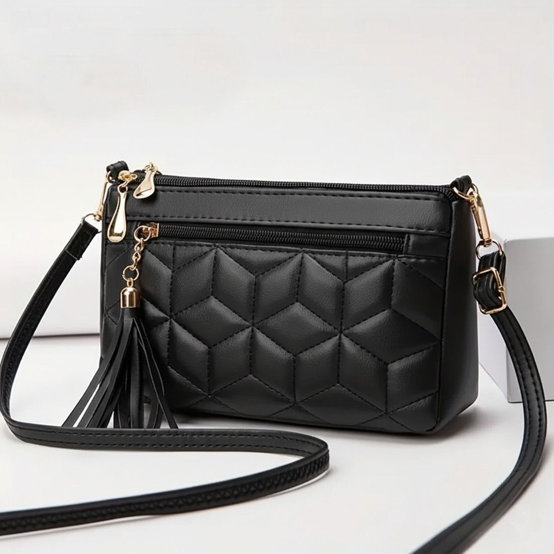 silent lady Black Women Sling Bag & Girls Side Sling Bag |One Side Sling |Shoulder Sling Bag |Crossbody Bag | Purs-picture-14
