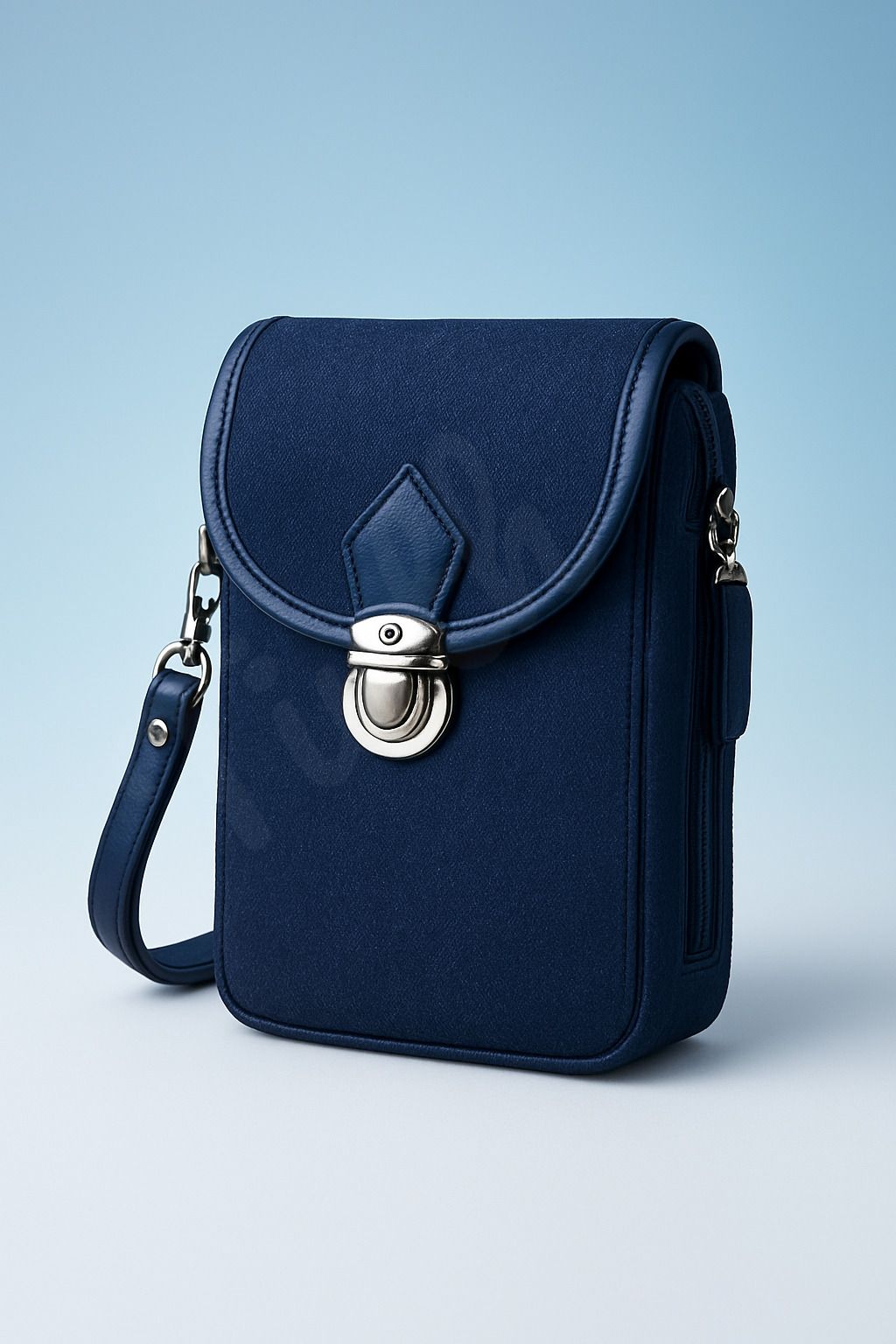 Brown Women Sling Bag Denim Mobile Sling Bag for Women with Adjustable Strap (Color-Dark BLUE)-image-35