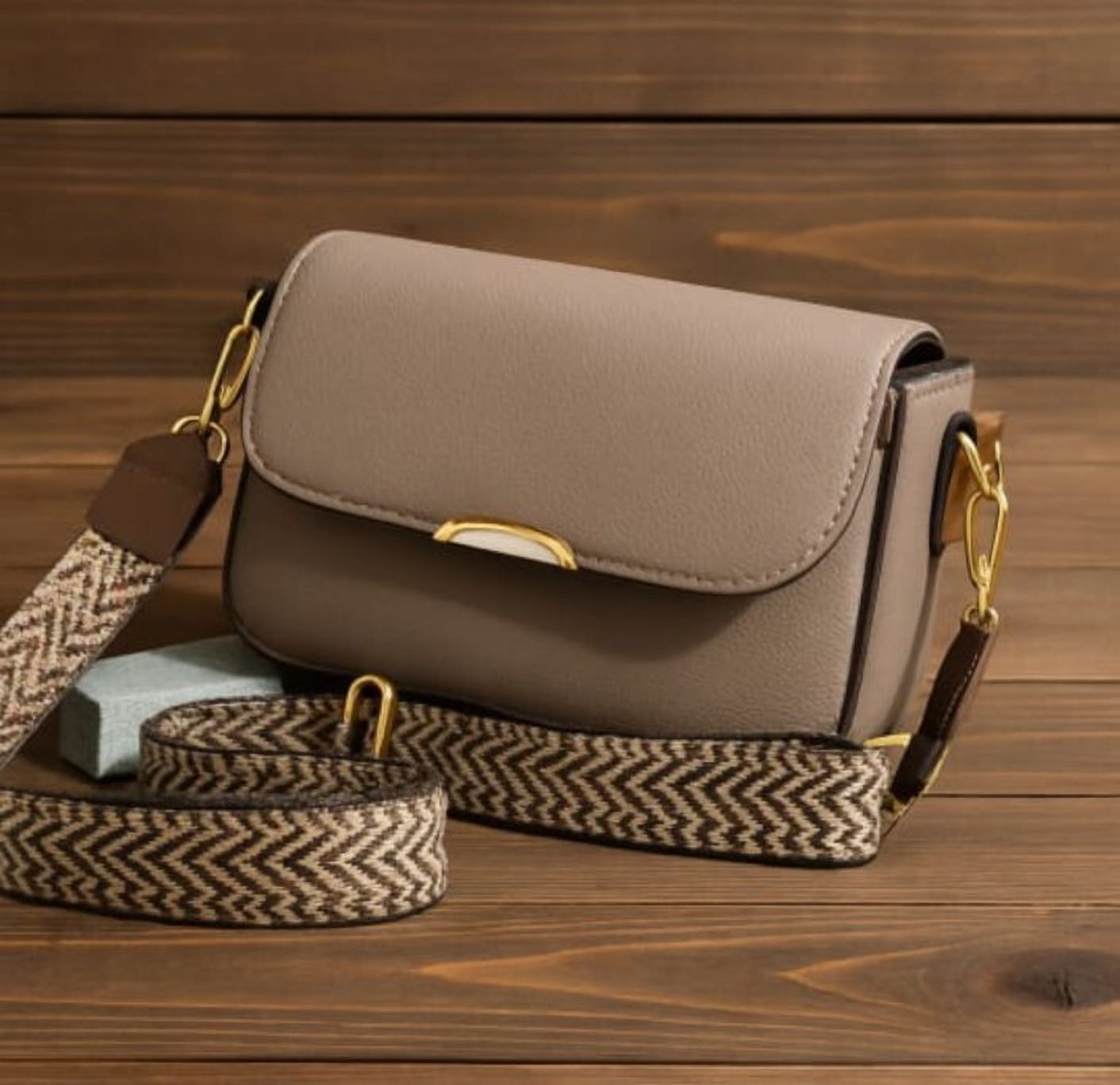 Beige Women Sling Bag Premium Textured Crossbody Sling Bag for Women & Girls-image-30