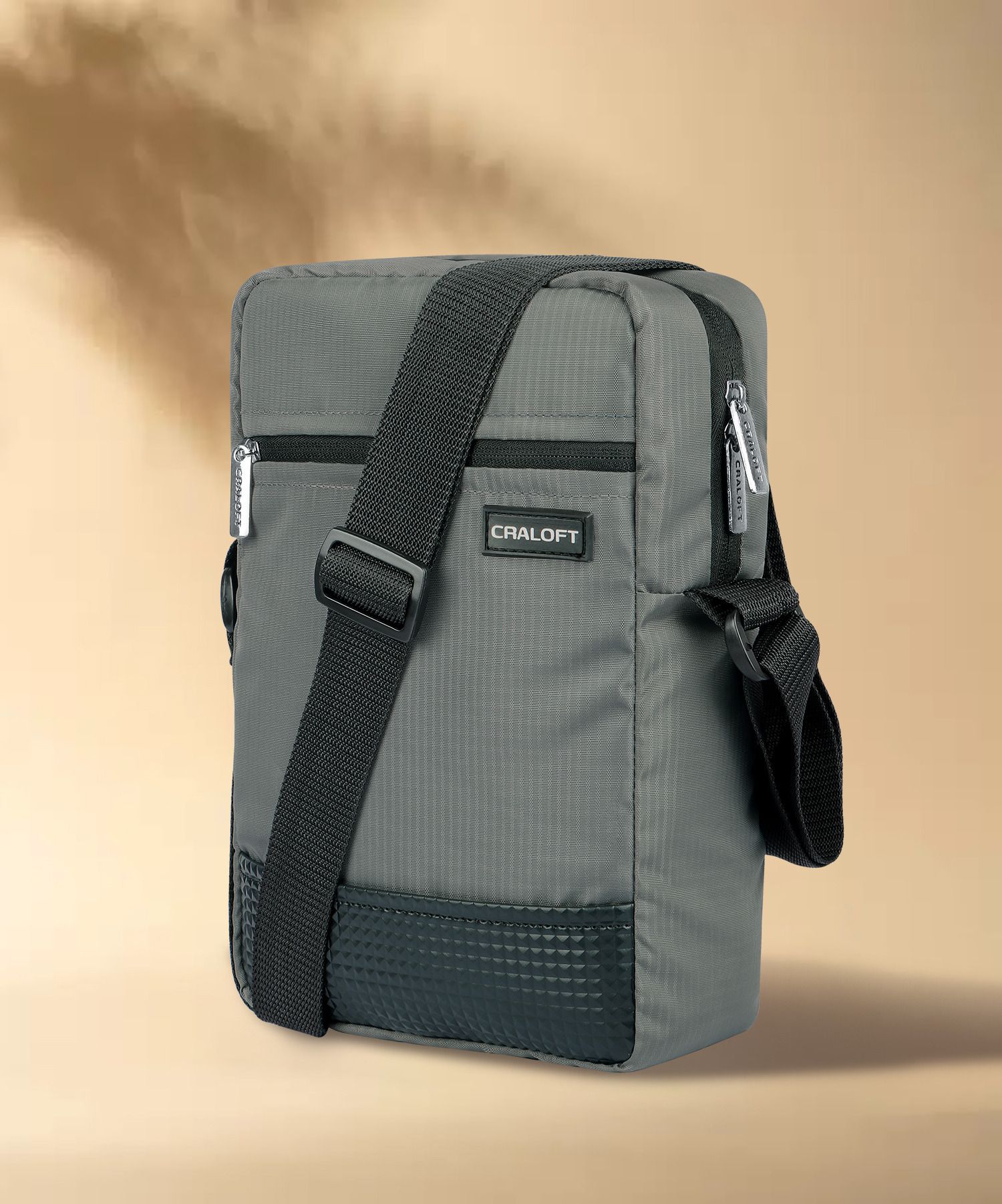 Grey Men Sling Bag Side Bag For Men / Sling Bag / Crossbody Tablet Messenger Bag Office Travel (S1)-image-23