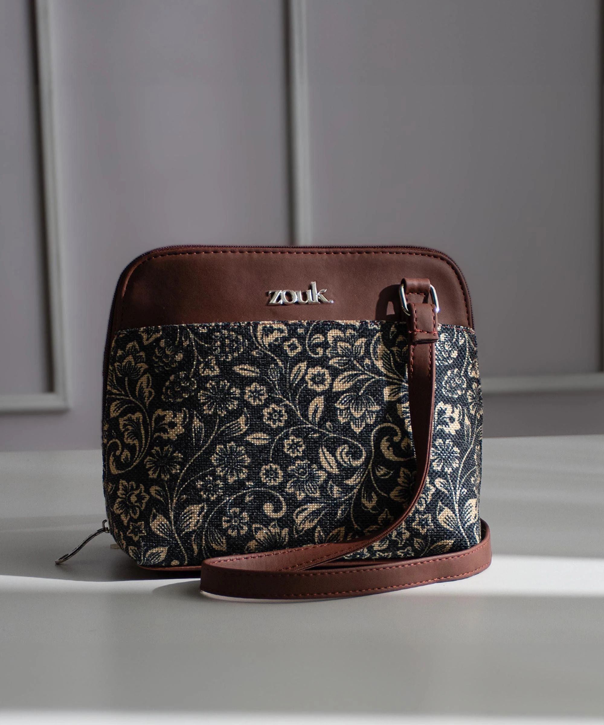 Black Women Sling Bag FloMotif OOO Sling Bag-image-0