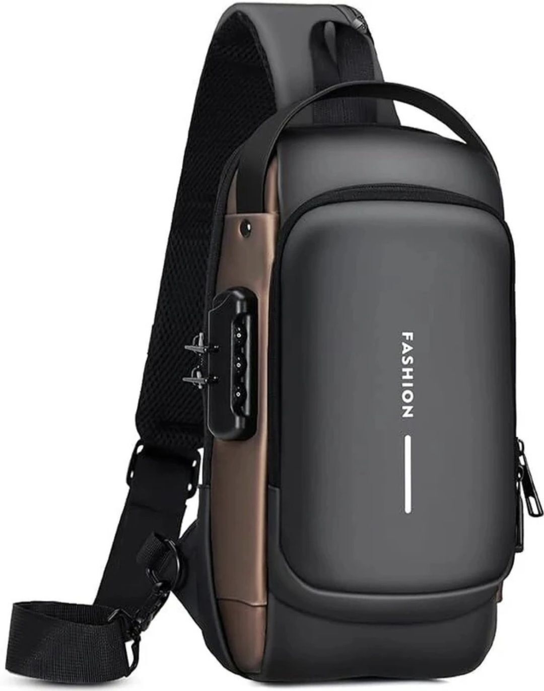 goodina Black Men & Women Sling Bag Shoulder Sling Bag for Men Cycling with Zipper Closure-picture-13