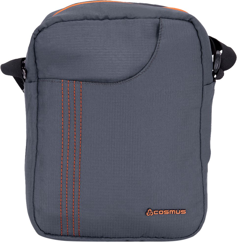 Grey Men & Women Sling Bag - Extra Large Stitchwell-Dark Grey-image-39