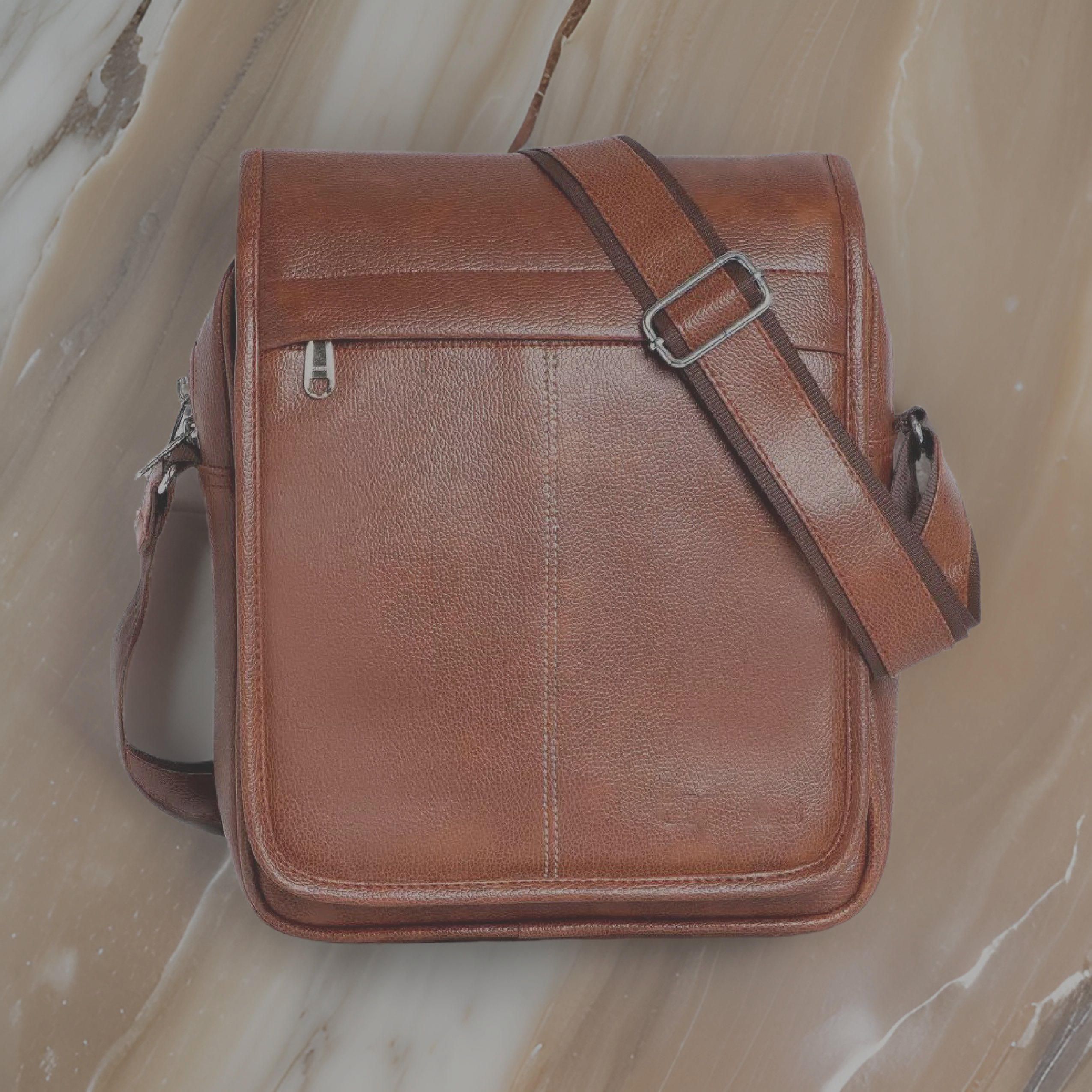 Tan Men Sling Bag Men Sling Bag extra large-image-27