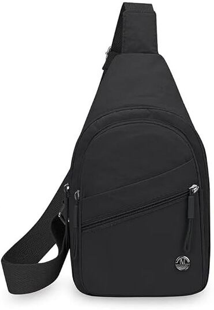 knivoria Black Men & Women Sling Bag Black Travel Crossbody Bags for Women and men-picture-37