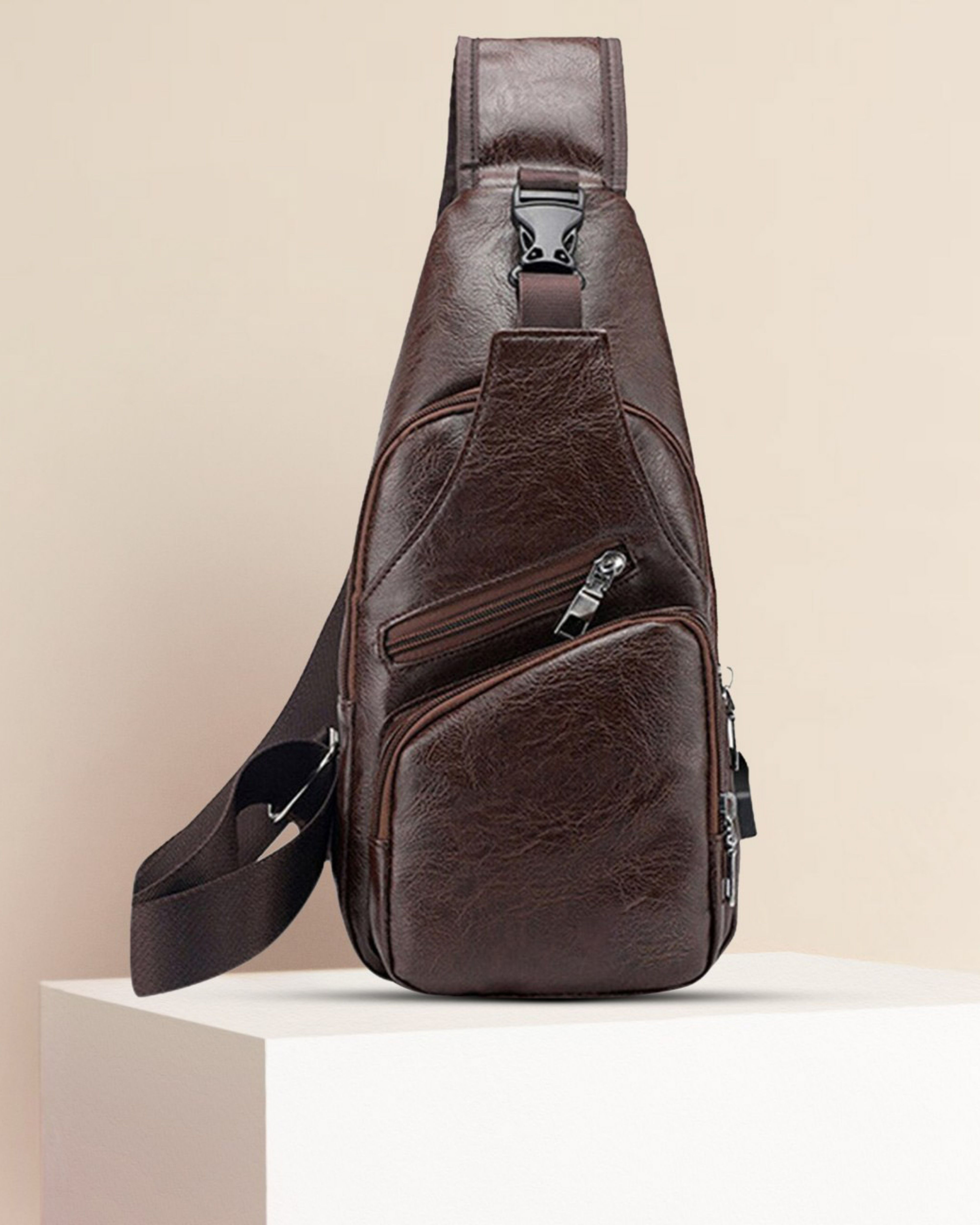 Brown Men & Women Shoulder Bag Men & Women Shoulder Bag