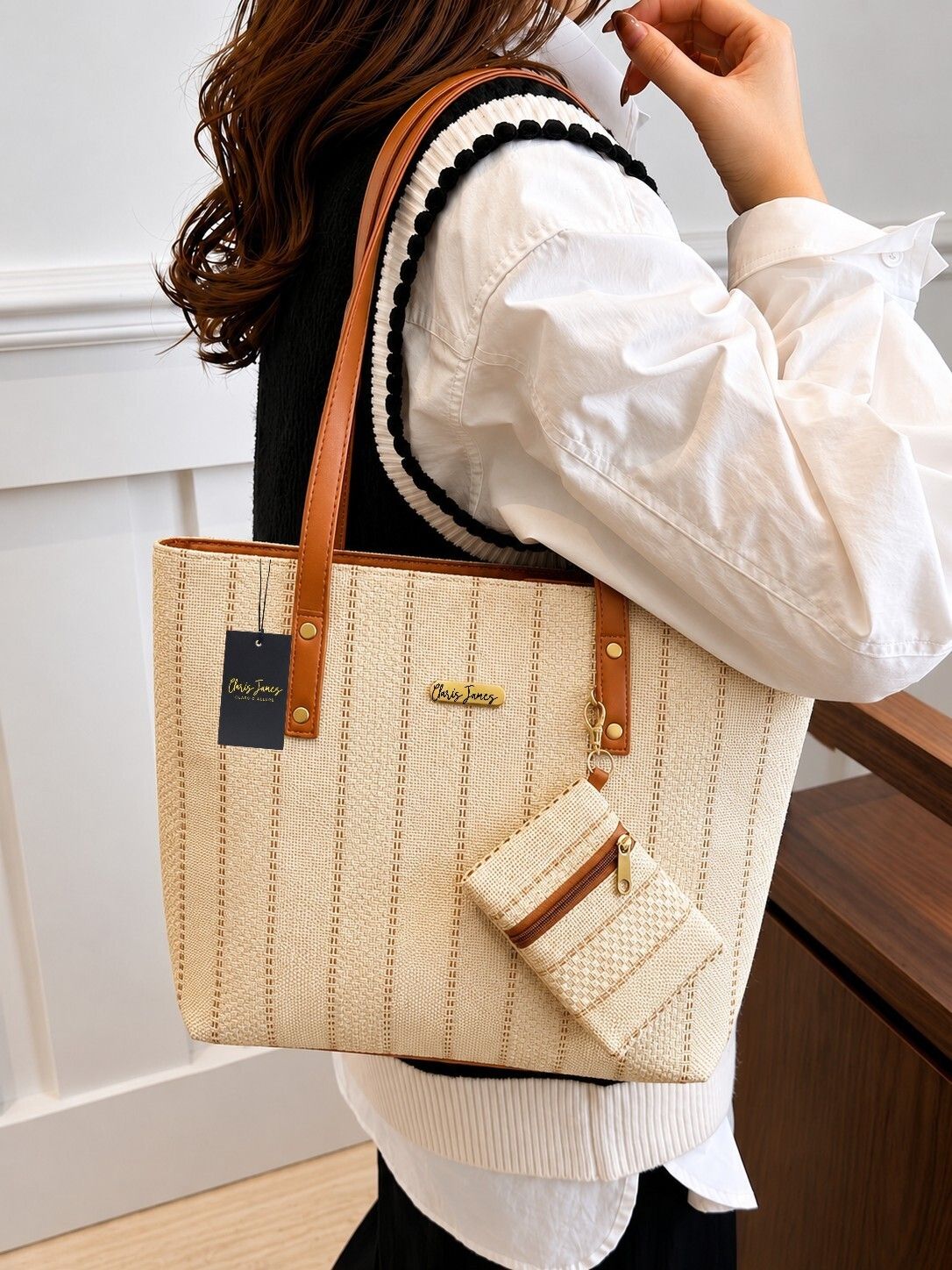 Women Beige Shoulder Bag-image-28