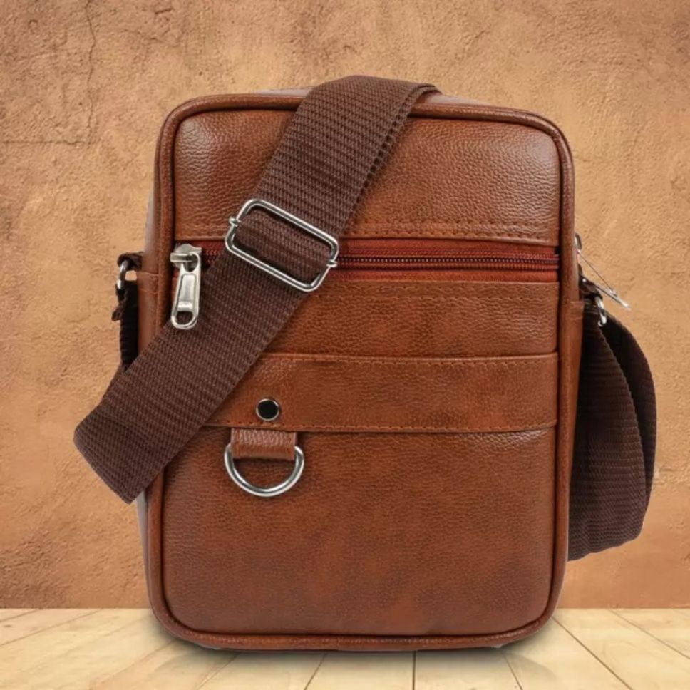 Men Brown Messenger Bag-image-44