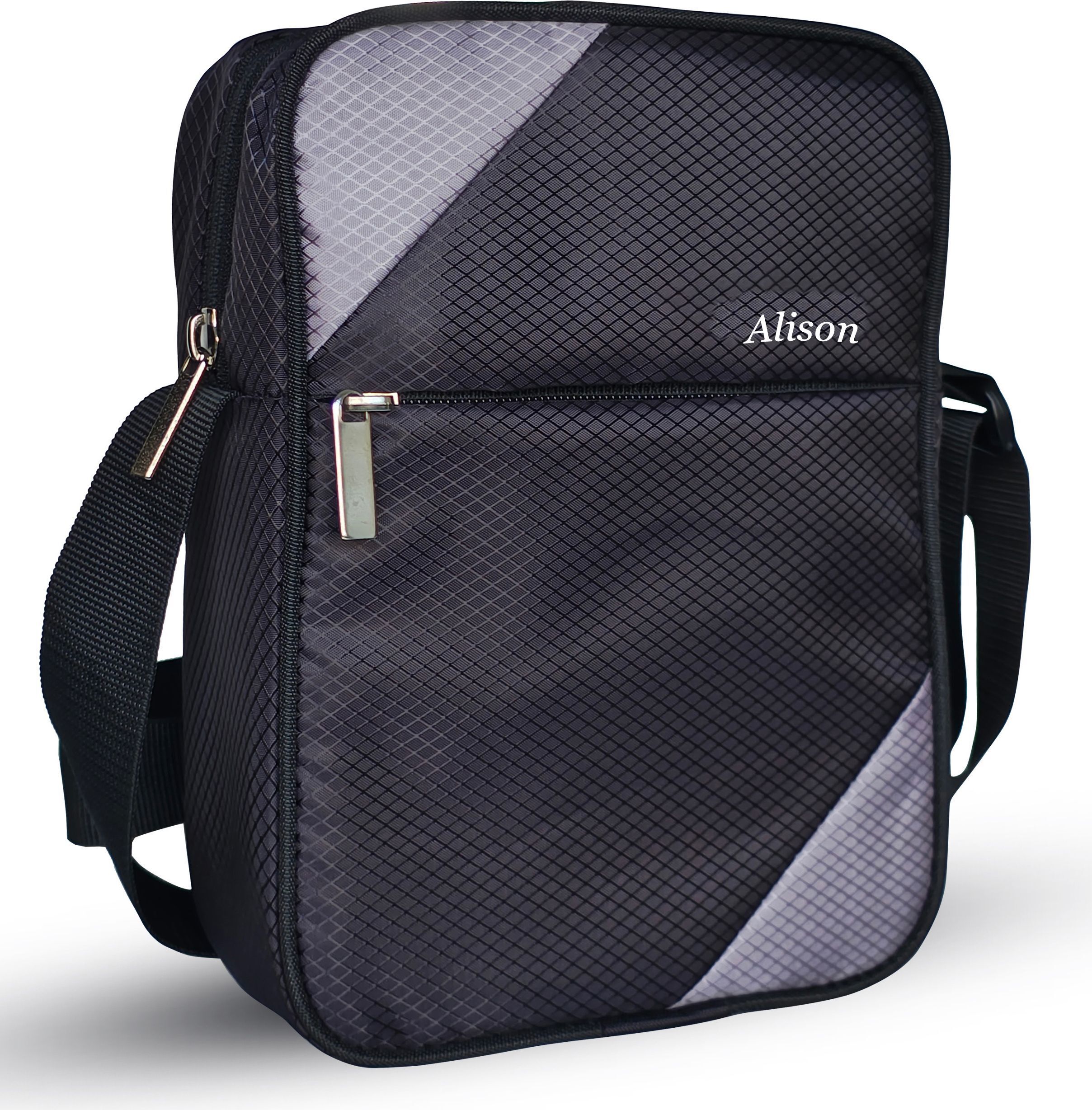 Silver Men Sling Bag Men Sling Bag Side Bag for Men-image-4