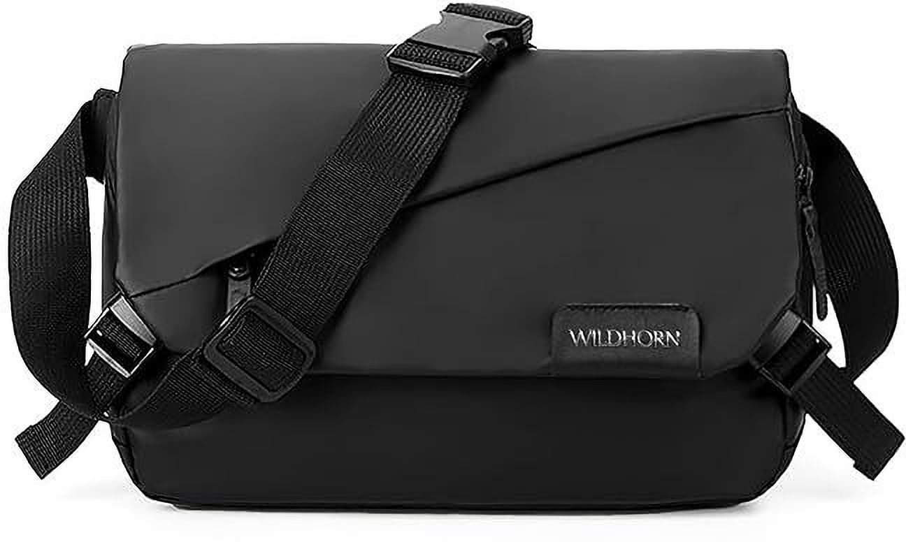Black Men & Women Sling Bag PU Sling Bag for Men & Women | Waterproof Crossbody Shoulder Bag-image-4