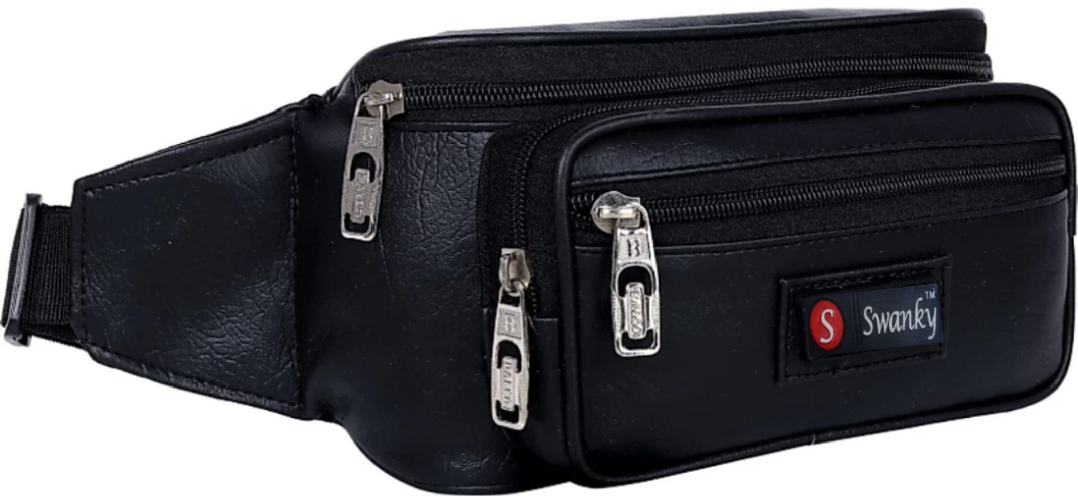 Black Men & Women Sling Bag Waist bag for Money Cards| Mobile Kit Pouch Cross Side Bags for men Women-image-5