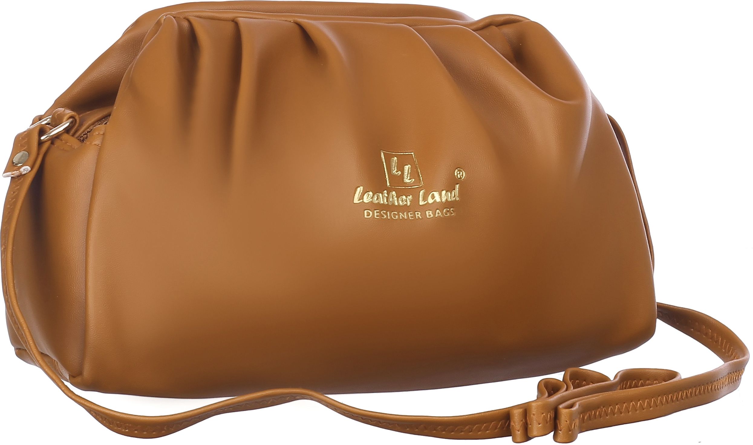Tan, Gold Women Sling Bag Cherry sling in Golden Tan-image-11