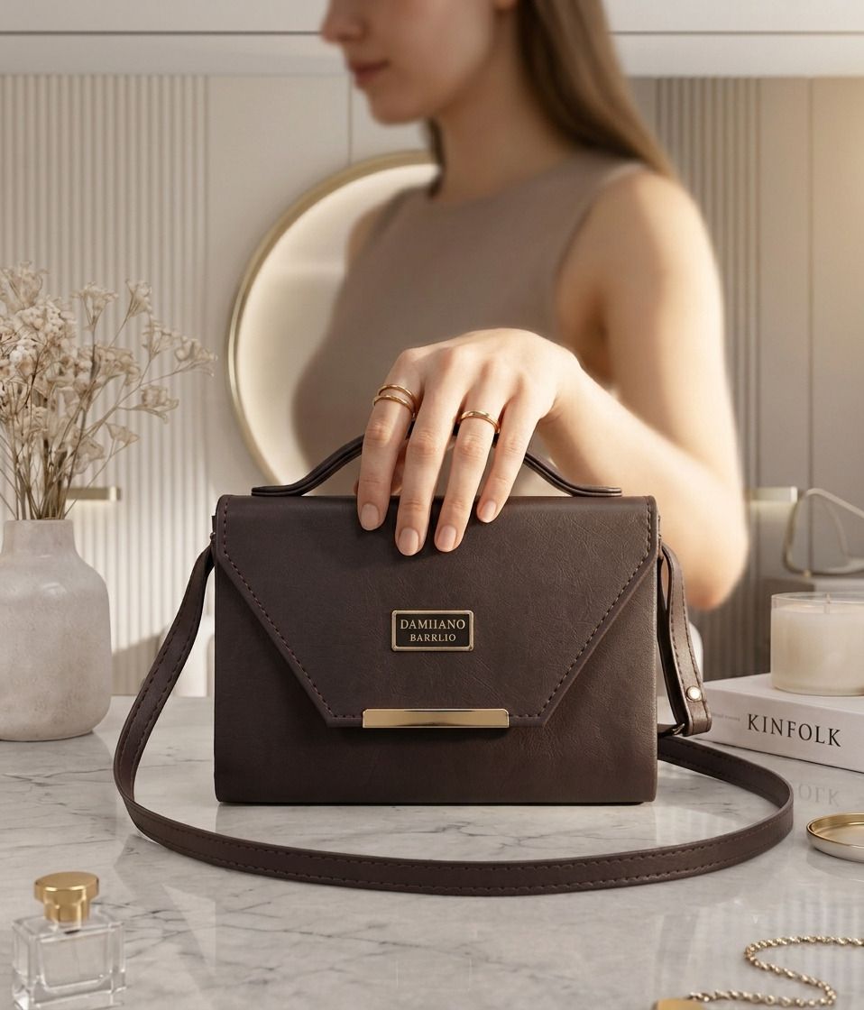 akstore Brown Women Sling Bag Women's Crossbody Sling Bag | PU Leather Stylish Shoulder Bag for Daily Use-picture-13
