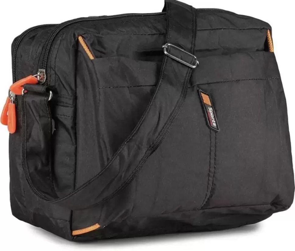 skyduck Black Men & Women Sling Bag Unisex Messenger: Water-Resistant, Durable, Adjustable Strap-picture-31