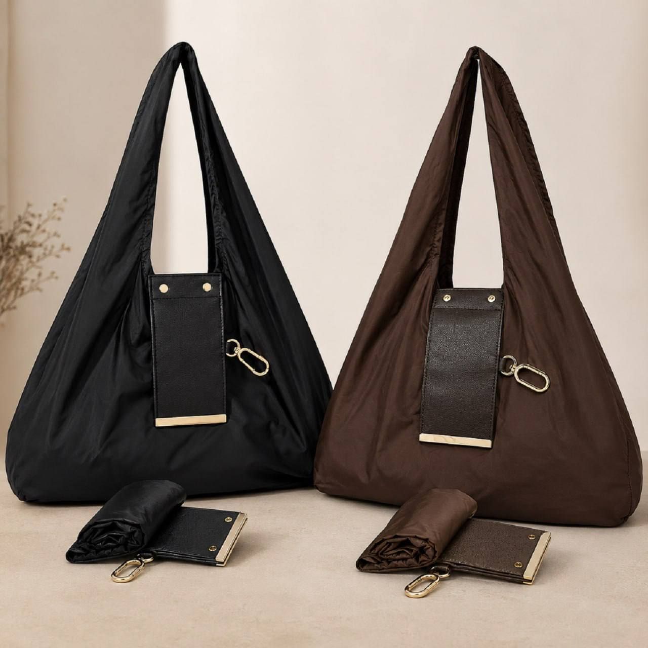 opnex Reusable Foldable Nylon Shopping Bag with Keychain Clip, Waterproof Tote Bag. Grocery Bag-picture-11