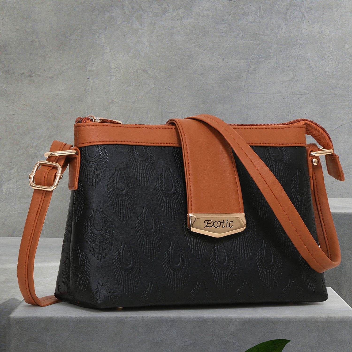 exotic Black Women Sling Bag Embossed SlingBag-picture-19