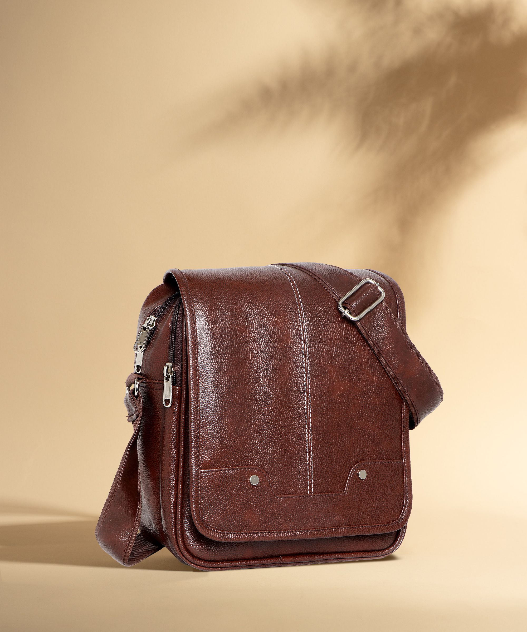 Brown Men Sling Bag - Mini SPT-MEN-SLING-BAG-042-BROWN-image-40