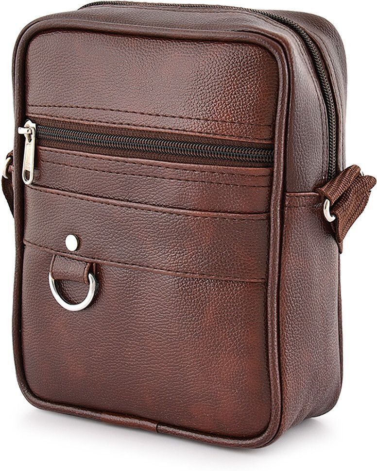 Brown Men & Women Sling Bag Men Sling Bag Side Bag for Men-image-9