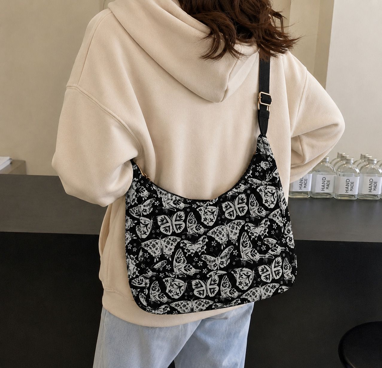 Black Women Shoulder Bag Canvas Sling bag for Women | Crossbody side bag | Ladies purse| Handbags.-image-38