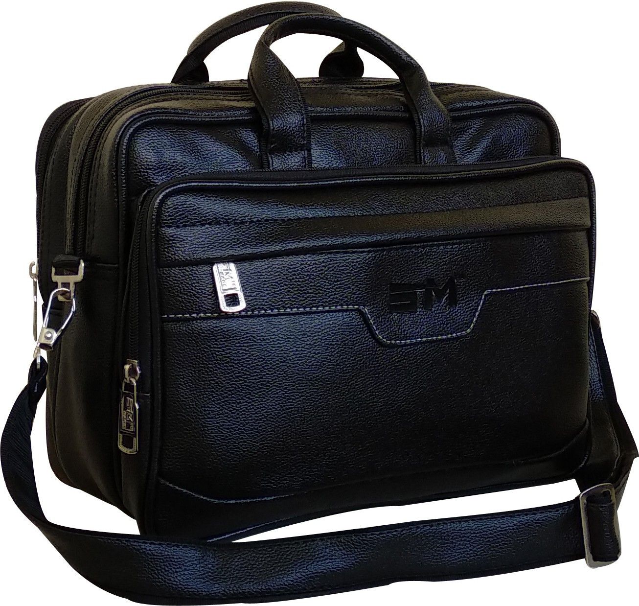 Black Men & Women Sling Bag medium 11.6 inch laptop messenger bag-image-38