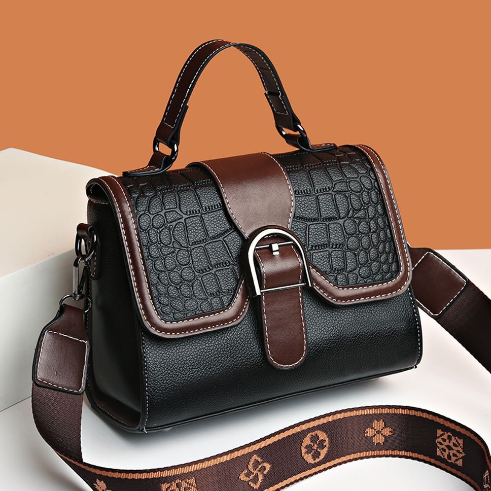 Black Women Sling Bag Stylish Trendy Multi-Compartments Spacious Crossbody Premium-image-2