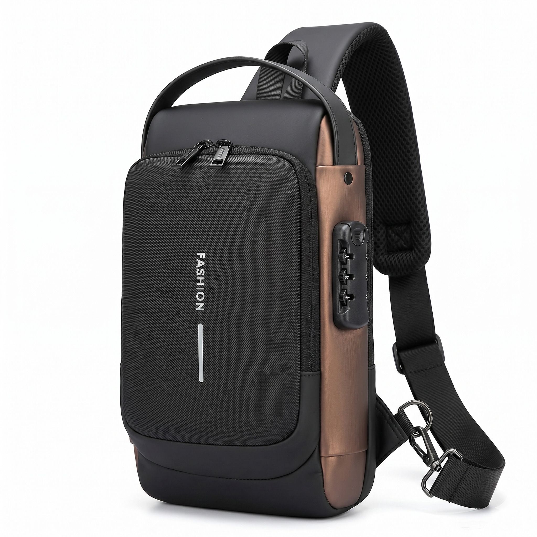 modinity Black Men Sling Bag Black Men & Women Shoulder Bag USB Crossbody-picture-14