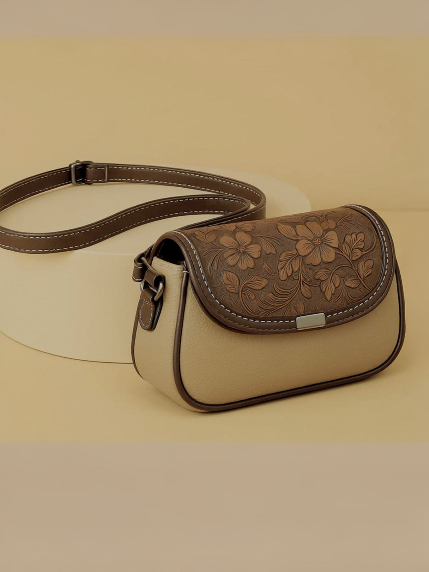 Brown Women Sling Bag Trendy korean for women unique