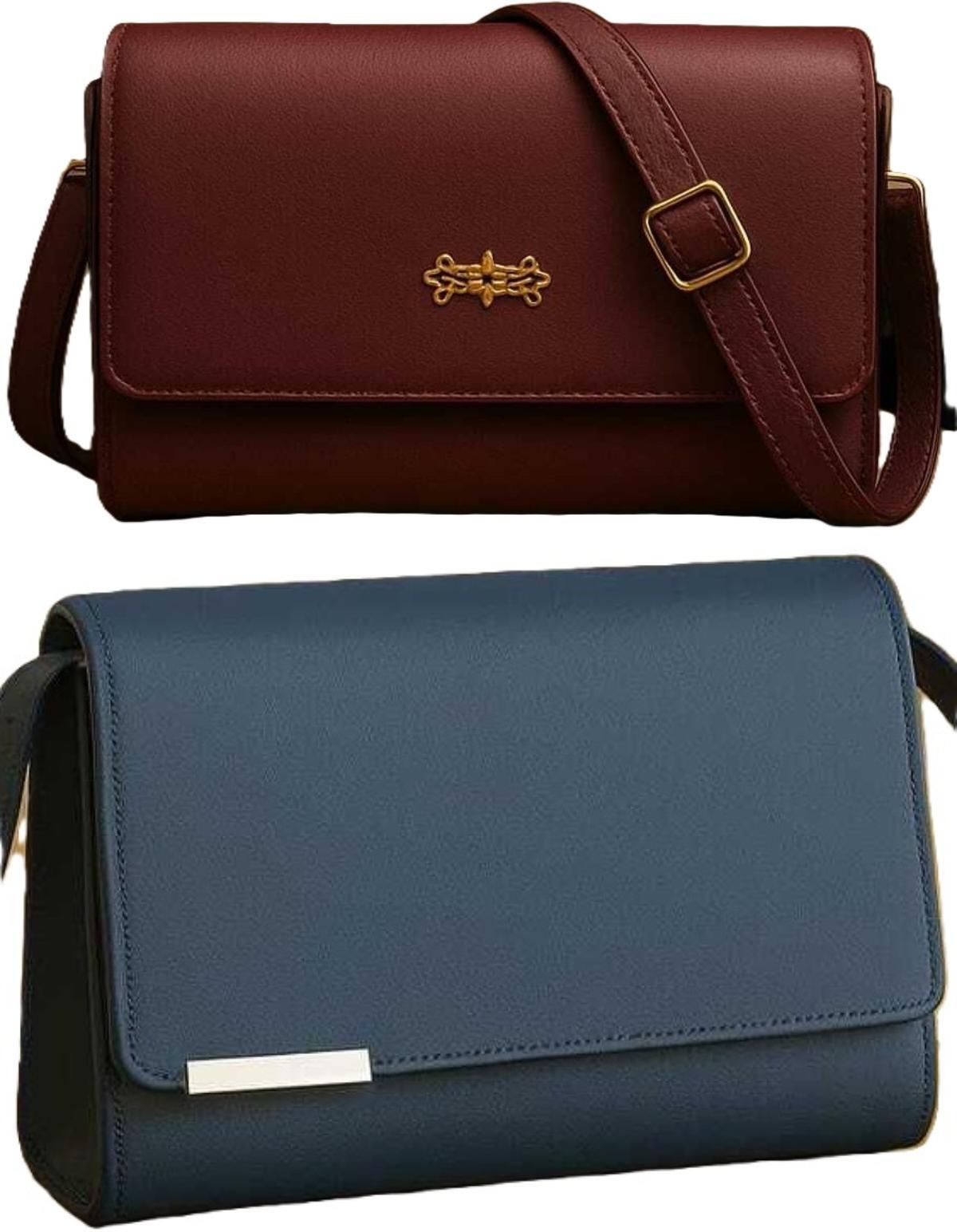Maroon, Blue Women Sling Bag Women stylish silng bags-image-32