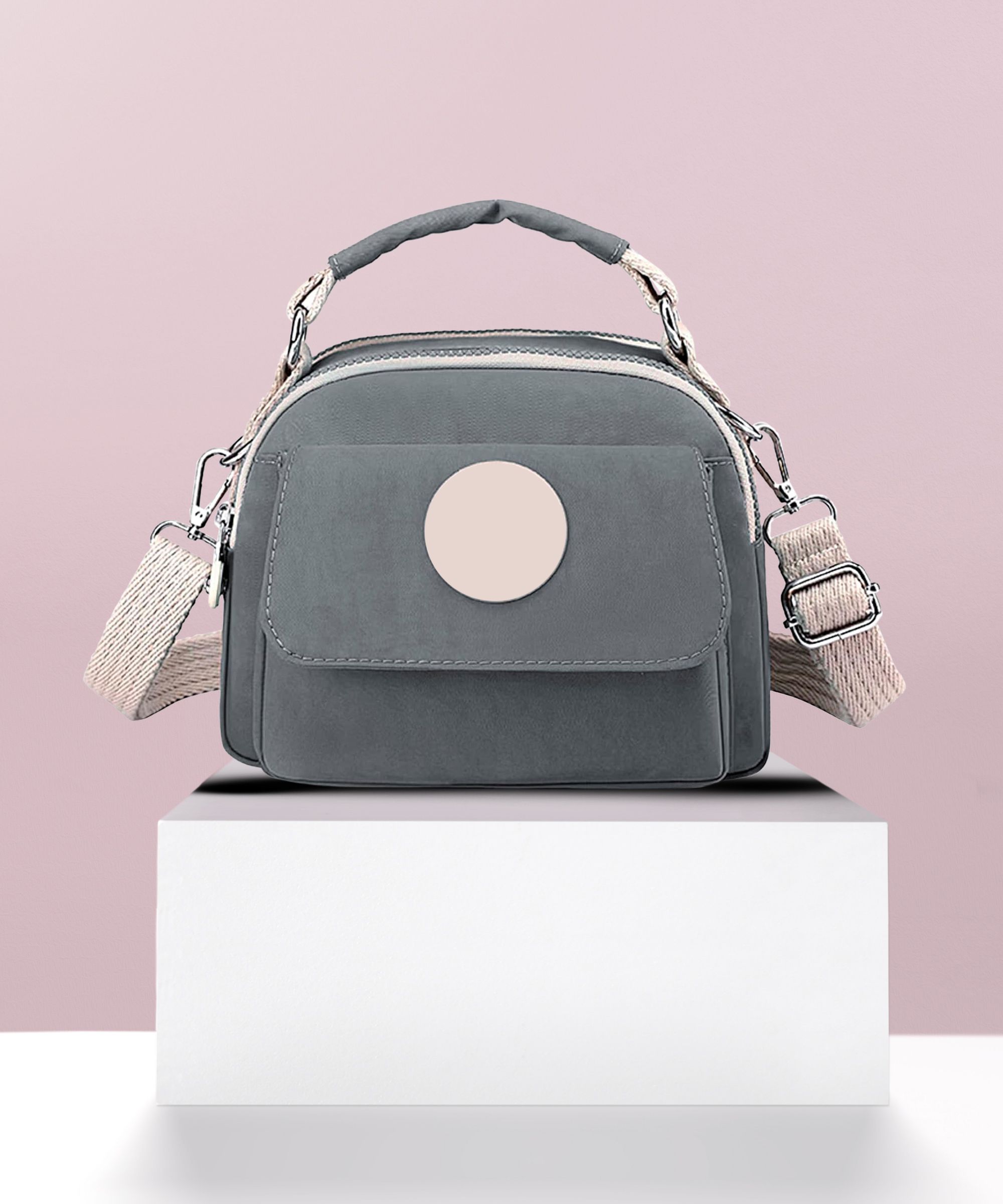storite Grey Women Sling Bag Women's Stylish Small Lightweight Sling Crossbody Shoulder Bag,-picture-13