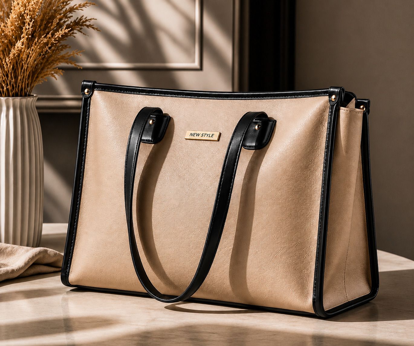 bubbling Women Beige Tote-picture-19